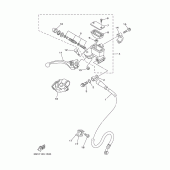 Схема узла: Передний тормозной цилиндр Yamaha YZ250 YZ250