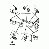 Схема вузла: Електроустаткування 2 Yamaha TDM850
