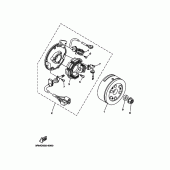 Схема вузла: Генератор Yamaha DT125 DT125R