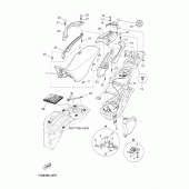 Схема вузла: Сидіння Yamaha XT660 XT660Z Tenere