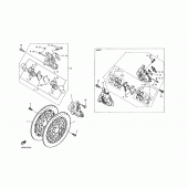 Схема узла: Передний тормоз Yamaha XJR1200