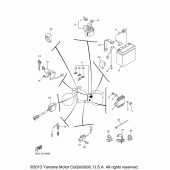 Схема вузла: Електроустаткування (2) Yamaha XVS1100 V-Star Classic Coast (Cast Wheel)