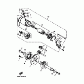 Схема вузла: Привід стартера Yamaha XV1600 Wild Star