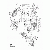 Схема вузла: Бічна кришка Yamaha XVS1300 XVS1300 Custom