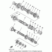 Схема узла: Трансмиссия Yamaha WR250 WR250Z
