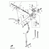 Схема вузла: Передній гальмівний циліндр Yamaha XJ600 Diversion (S-TYPE)