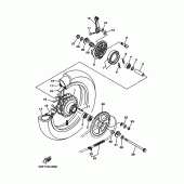 Схема вузла: Задне колесо Yamaha TTR125 TT-R125