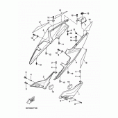 Схема вузла: Бічна кришка Yamaha YZF-R125
