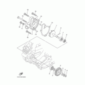 Схема узла: Водяной насос Yamaha YZ125