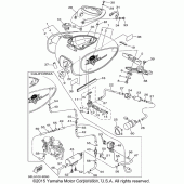 Схема вузла: Паливний бак Yamaha XVS1100 V-Star Custom