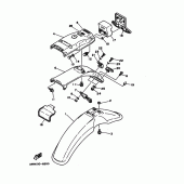 Схема вузла: Крило Yamaha XT350 XT350