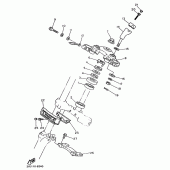 Схема узла: Рулевой механизм Yamaha XV750 Virago
