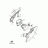 Схема вузла: Бічна кришка Yamaha TTR50 TT-R50