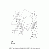 Схема вузла: Облицювальні елементи Yamaha XVS1300 V-Star Tourer