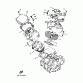 Схема вузла: Циліндр Yamaha XVS650 V-Star Classic