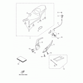 Схема вузла: Сидіння Yamaha MT07/ MTT690 MT-07 Tracer