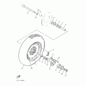 Схема вузла: Заднє колесо Yamaha VMX12 V-MAX