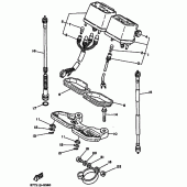 Схема вузла: Панель приладів Yamaha XT350 XT350