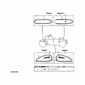 Схема узла: Эмблема 5 (4WY5) Yamaha XVZ1300 Royal Star