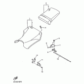 Схема вузла: Сидіння Yamaha YZF-R1 R1