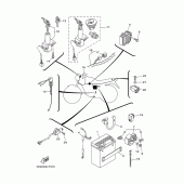 Схема вузла: Електрообладнання 1 Yamaha YBR125