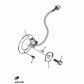 Схема узла: Токосъемная катушка и регулятор Yamaha XJR1200