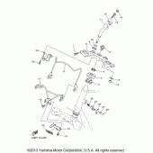 Схема узла: Рулевой механизм Yamaha XV250 V-Star