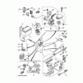 Схема узла: Электрооборудование 1 Yamaha XP500 T-MAX 530