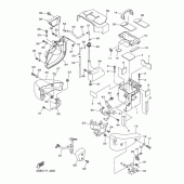 Схема узла: Боковая крышка Yamaha XVS1300 Midnight Star