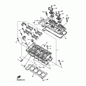 Схема вузла: Циліндр Yamaha YZF-R6/YZF600 R6S