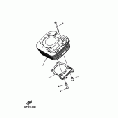 Схема вузла: Циліндр Yamaha XT225 XT225