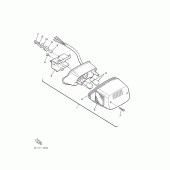 Схема вузла: Задній ліхтар (Стоп-сигнал) Yamaha VMX12 V-MAX