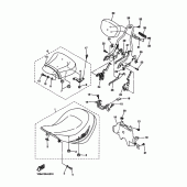 Схема узла: Сиденье Yamaha XVZ1300 Royal Star Tour Deluxe
