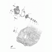 Схема узла: Водяной насос Yamaha YZ450F YZ450F
