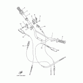 Схема вузла: Кермо та Тросики Yamaha TTR125 TT-R125