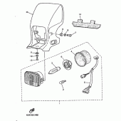 Схема вузла: Фара Yamaha TT600
