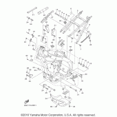 Схема узла: Рама Yamaha YZ450F YZ450FX