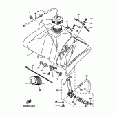 Схема узла: Топливный бак Yamaha TT-R250 TT-R250
