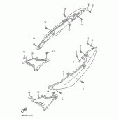 Схема вузла: Боковая крышка Yamaha XJ600 Diversion (S-TYPE)