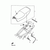 Схема вузла: Сиденье Yamaha XJ600 Diversion (S-TYPE)