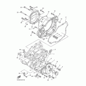 Схема вузла: Кришки картера 1 Yamaha YZ250 YZ250F