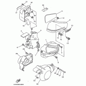 Схема вузла: Бічна кришка Yamaha XVS650 Drag Star