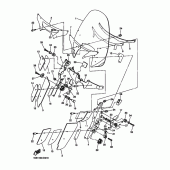 Схема вузла: Облицювальні елементи 1 Yamaha XVZ1300 Royal Star Tour Deluxe