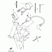 Схема узла: Электрооборудование 1 Yamaha YZ125