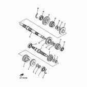 Схема узла: Трансмиссия Yamaha XVZ1300 Royal Star Venture