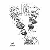 Схема узла: Цилиндр Yamaha XV1700 Road Star Warrior