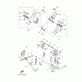 Схема узла: Подножки и Подставка Yamaha XP500 T-MAX