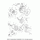 Схема вузла: Кришки картера (1) Yamaha FZ1 FZ1