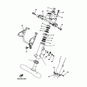 Схема вузла: Рульовий механізм Yamaha TW125