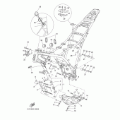 Схема вузла: Рама Yamaha XT660 XT660Z Tenere
